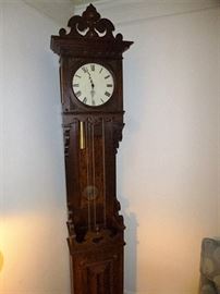 Early Mission Oak Kit Grandfather Clock