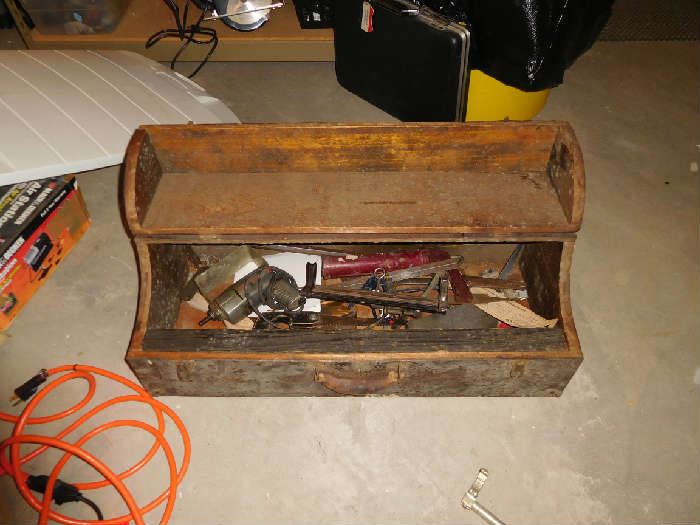 inside  of  old  tool  box
