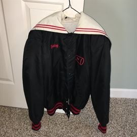 1990s high school cheerleader jacket.