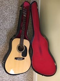 6-string Kay acoustic guitar with case.