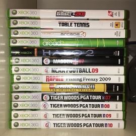 Assorted XBOX-360 games.