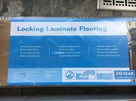 Two boxes (46 square feet) locking laminate flooring.