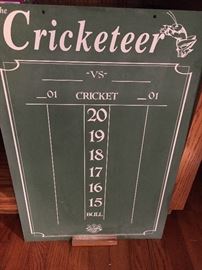 Cricketeer score board (chalk).