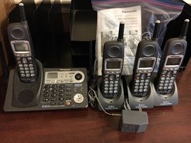 Assorted phones for home and office.