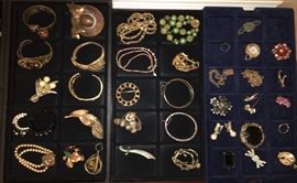 Vintage costume jewelry.