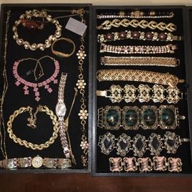 Vintage costume jewelry.