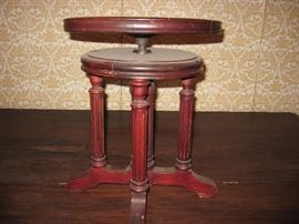 Piano stool.