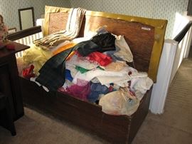 Handmade trunk. Material by the piece Fifty cents each.