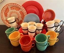 California Pottery including: Bauer, Pacific, Fiesta, Vernon Kilns