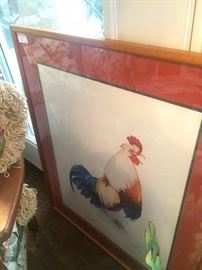Framed rooster
