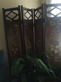 Another room divider; artificial plant