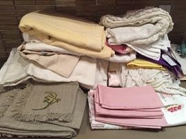 Lots and Lots of Beautiful Linens. Most very high-quality
