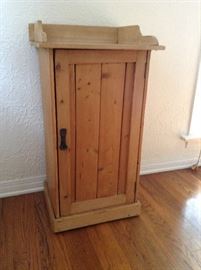 Antique Pine Side Table/Chest 18" x 15.5" x 33.5"
