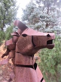 LEAPING HORSE   GARDEN OUTDOOR SCULPTURE
