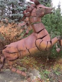 LEAPING HORSE   GARDEN OUTDOOR SCULPTURE
LIFE SIZE - VERY LARGE