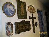 Various wall art. Spiritual, vintage,retro and antique.