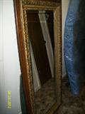 Ornate,old,heavy,and solid antique mirror