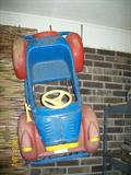 Non metal pedal car.