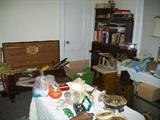 Cedar chest,books,bookshelves,lamps,nick nacks...too much to list