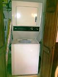 Stacked washer and dryer (older set but it works!)