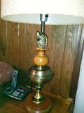 Early American lamp and the phone is available as well