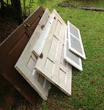 various solid wood doors and windows for all your crafting projects/ coffee table etc...