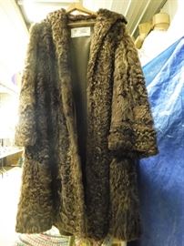 Antique Lamb (?) full length coat