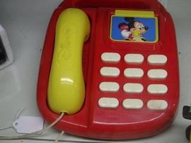 Working 1970's talking Mickey mouse phone