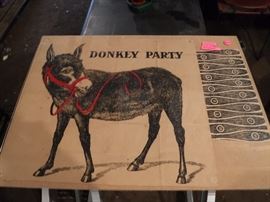 Uncut Pin tail on the donkey game