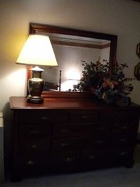 Dresser and mirror