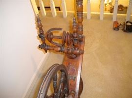 Antique spinning wheel
