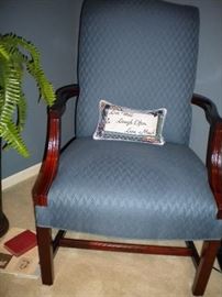 Blue sitting chair