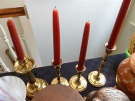 Brass candlesticks