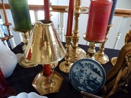 Brass candlesticks