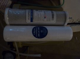 Rainsoft water treatment equipment, two new filters