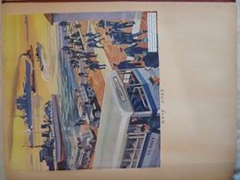 War in 1943 with Germany and Japan scrapbook