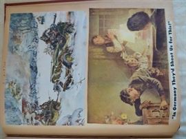 War in 1943 with Germany and Japan scrapbook