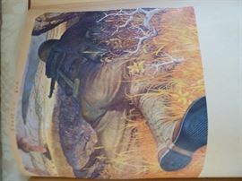 War in 1943 with Germany and Japan scrapbook