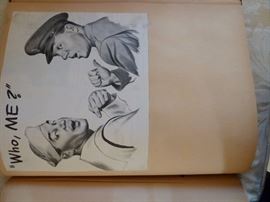 War in 1943 with Germany and Japan scrapbook