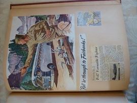 War in 1943 with Germany and Japan scrapbook
