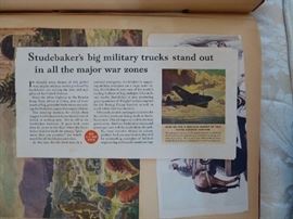 War in 1943 with Germany and Japan scrapbook
