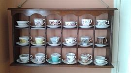 Tea Cup/Saucer Collection. All fine bone china