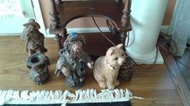 Wood carved figurines