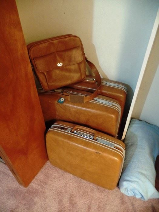 Some of the vintage luggage
