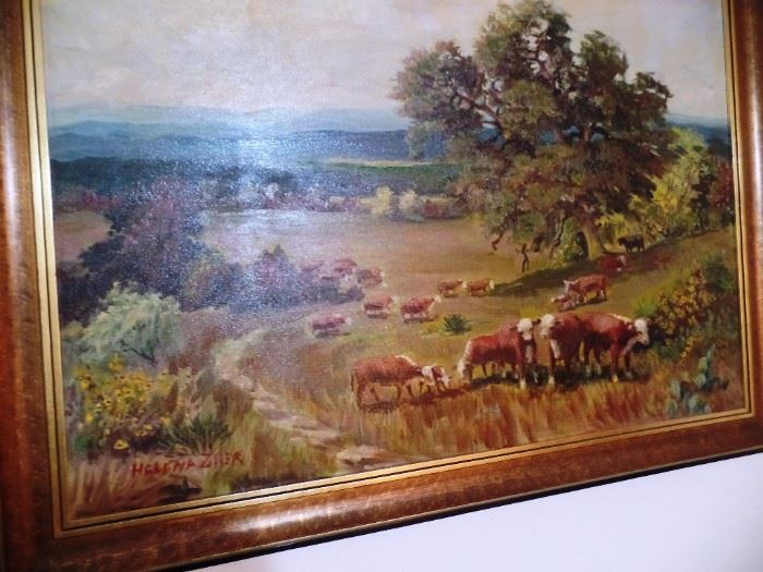 Large Western paintng