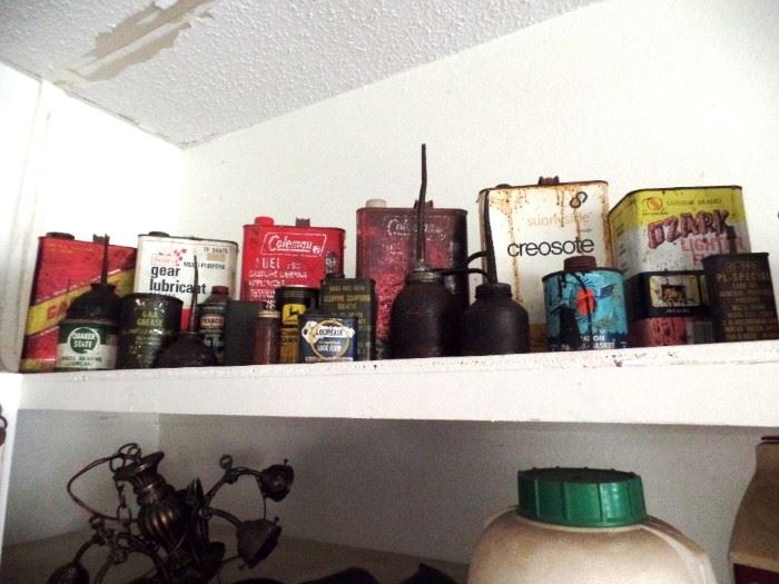 Oil cans galore