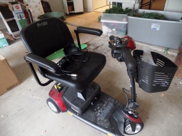 Pride Motor scooter with charger, mint condition
