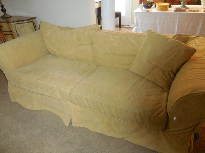Mitchell Gold+ Bob Williams Sofa was purchased at Crate Barrel. Slip Cover/Pillow Shams..Is machine washable.VERY COMFY