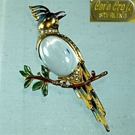 Jewelry Jelly Belly Coro Craft Sterling Bird