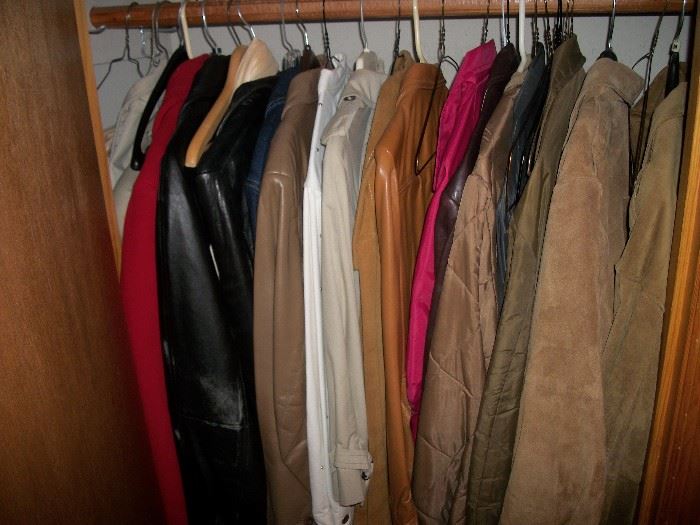 Coats, both leather and other